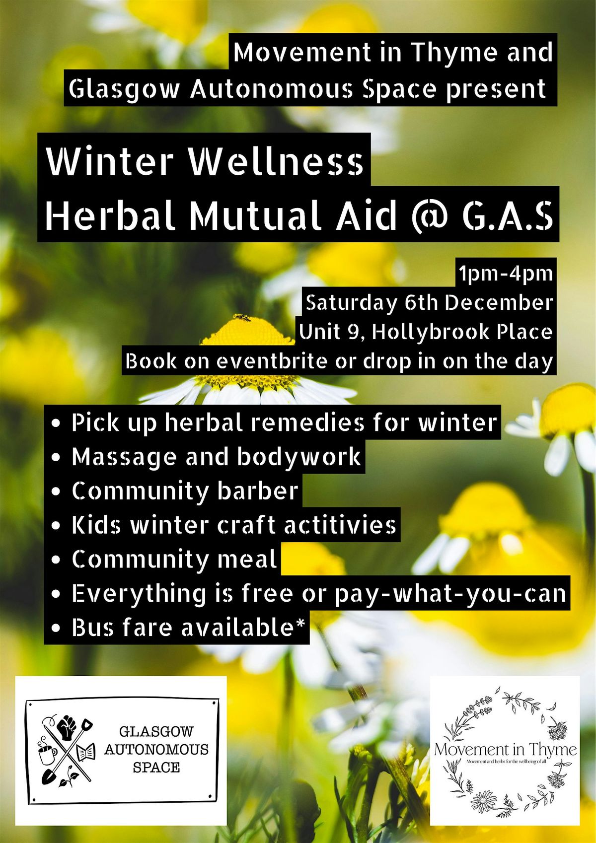 Winter Wellness: Herbal Mutual Aid @ GAS