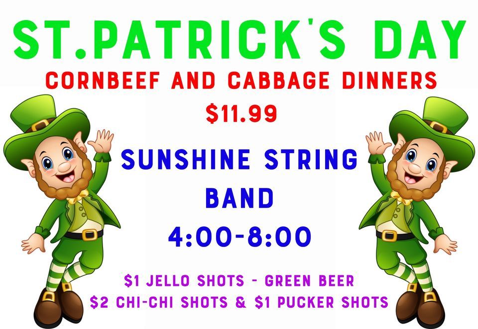 Sunshine String Band The Evergreen Tavern, Saginaw, MI March 17, 2024