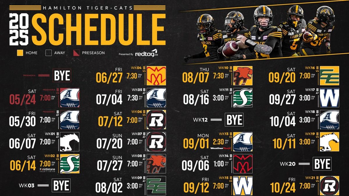 Hamilton Tiger-Cats vs. Calgary Stampeders