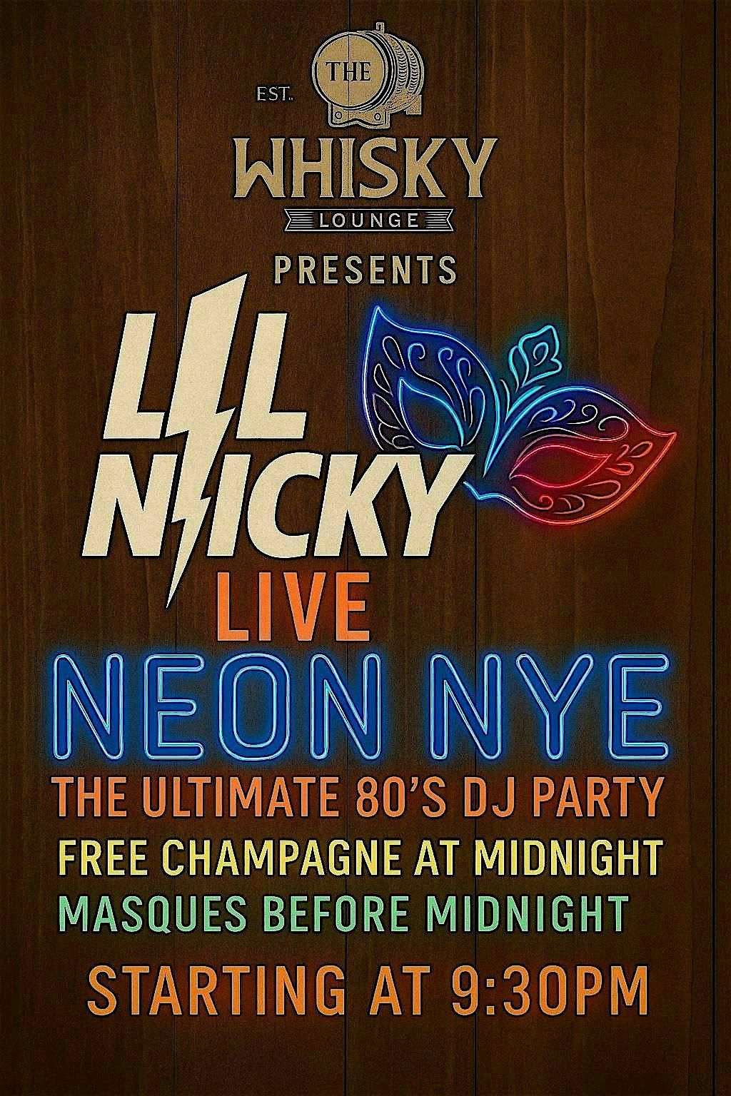 Neon NYE at Whisky Lounge Reno!