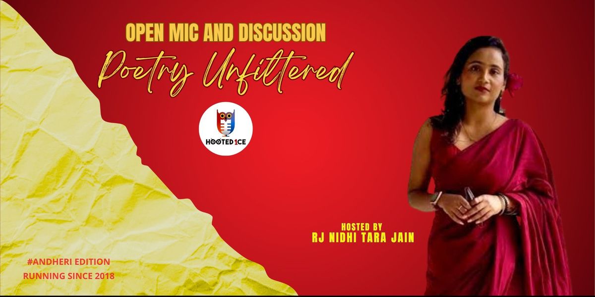 Poetry Unfiltered open mic and Live Discussion