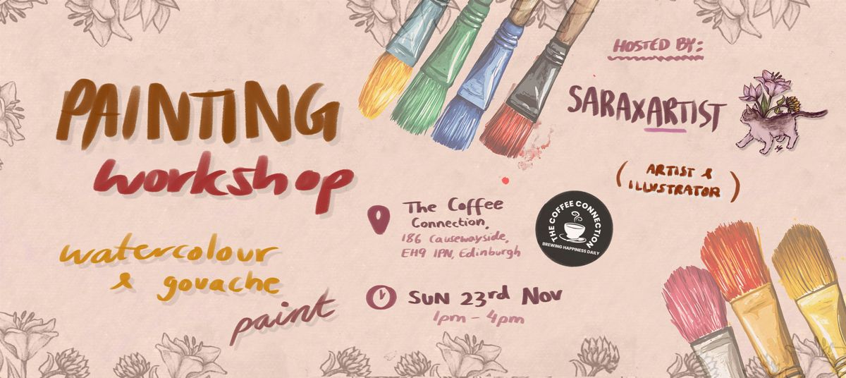Watercolour and gouache painting workshop by Saraxartist