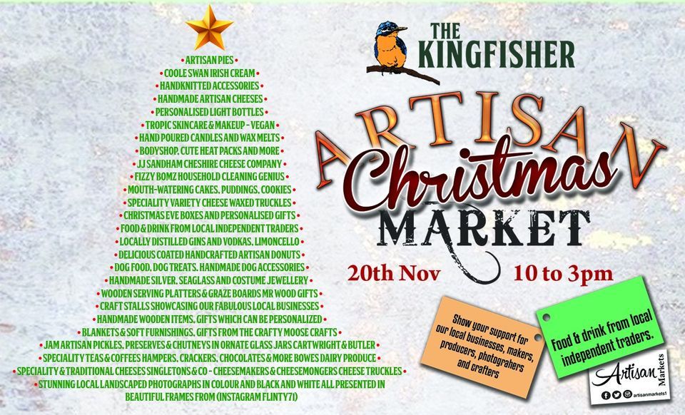 Artisan Christmas Market | The Kingfisher, Barton, EN | November 20, 2022