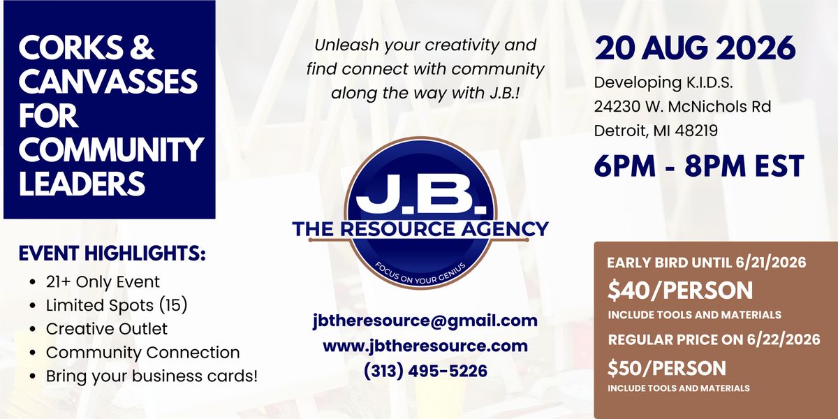 Corks & Canvasses with Community Leaders