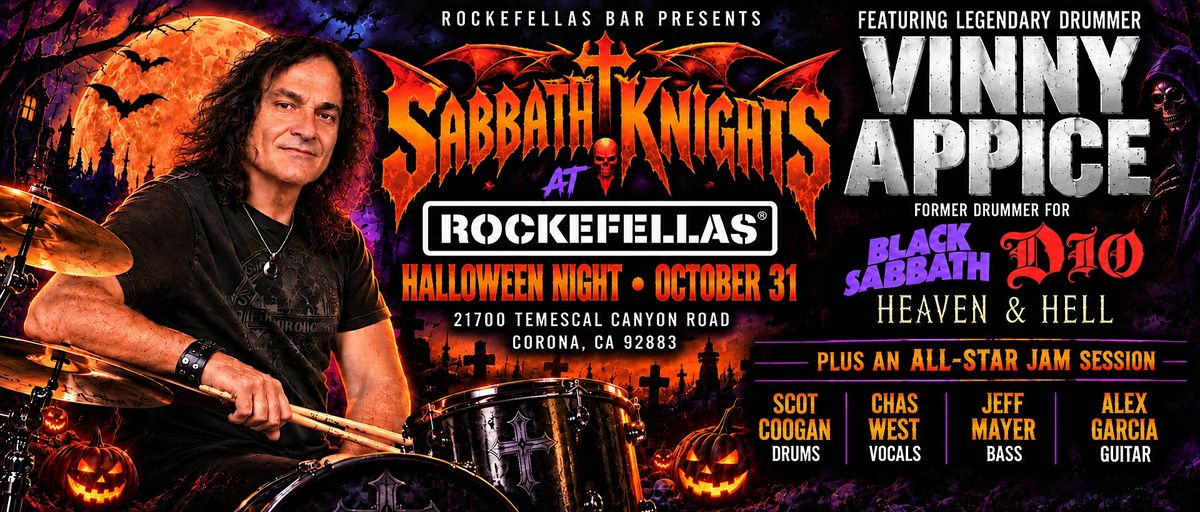 Vinny Appice Sabbath Knights Halloween Concert at Rockefellas Bar ...