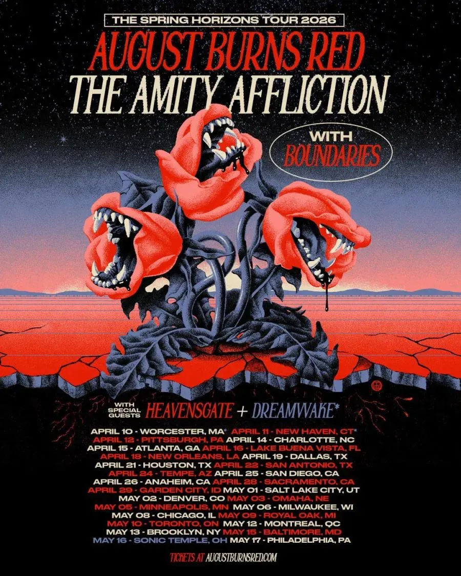 The Amity Affliction with August Burns Red at Nevermore Hall