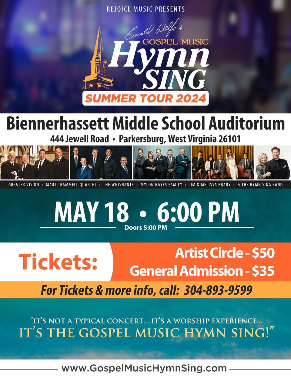 Gerald Wolfe Gospel Hymn Sing at Blue Gate Performing Arts Center