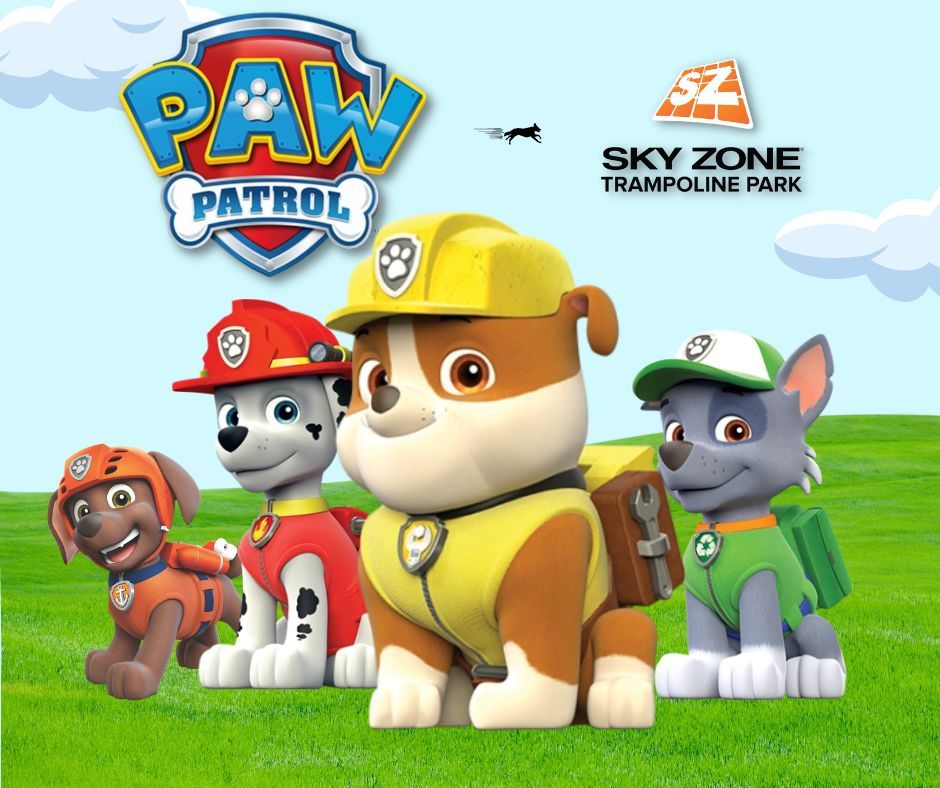 Paw Patrol comes to Sky Zone! Sky Zone Hagerstown November 9, 2024