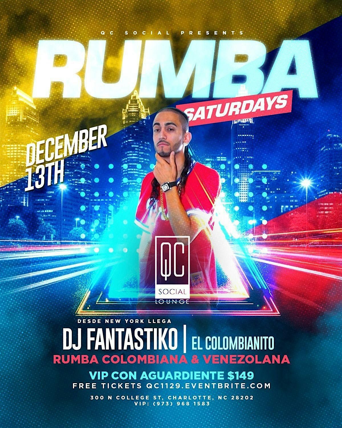 QC international Saturdays| DJ FANTASTICO | vip | patio