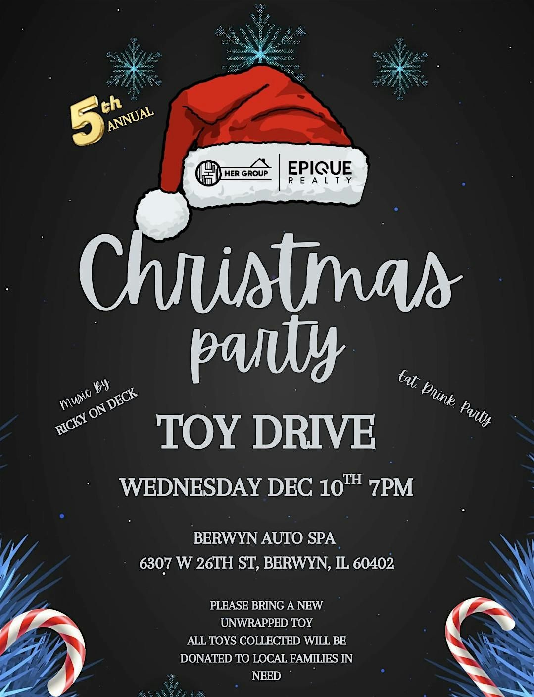 5th Annual Christmas Party Toy Drive