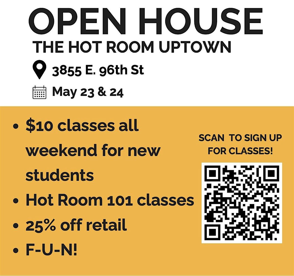 The Hot Room Uptown Open House