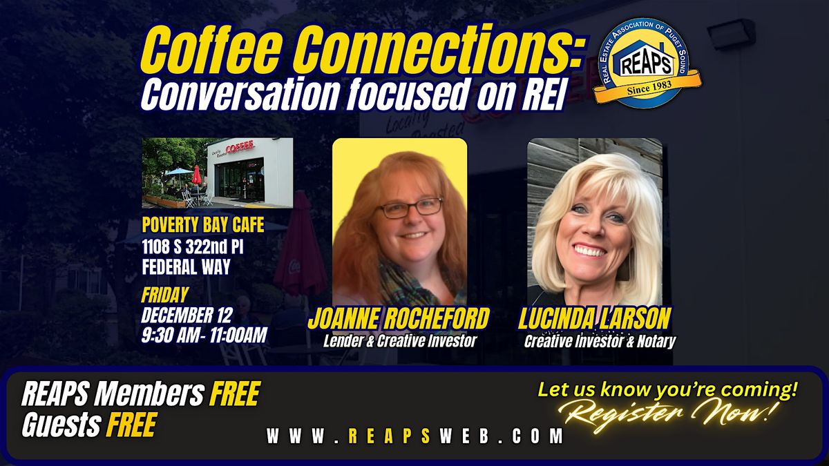 RE Investing: Coffee Conversations Focused on REI - FEDERAL WAY