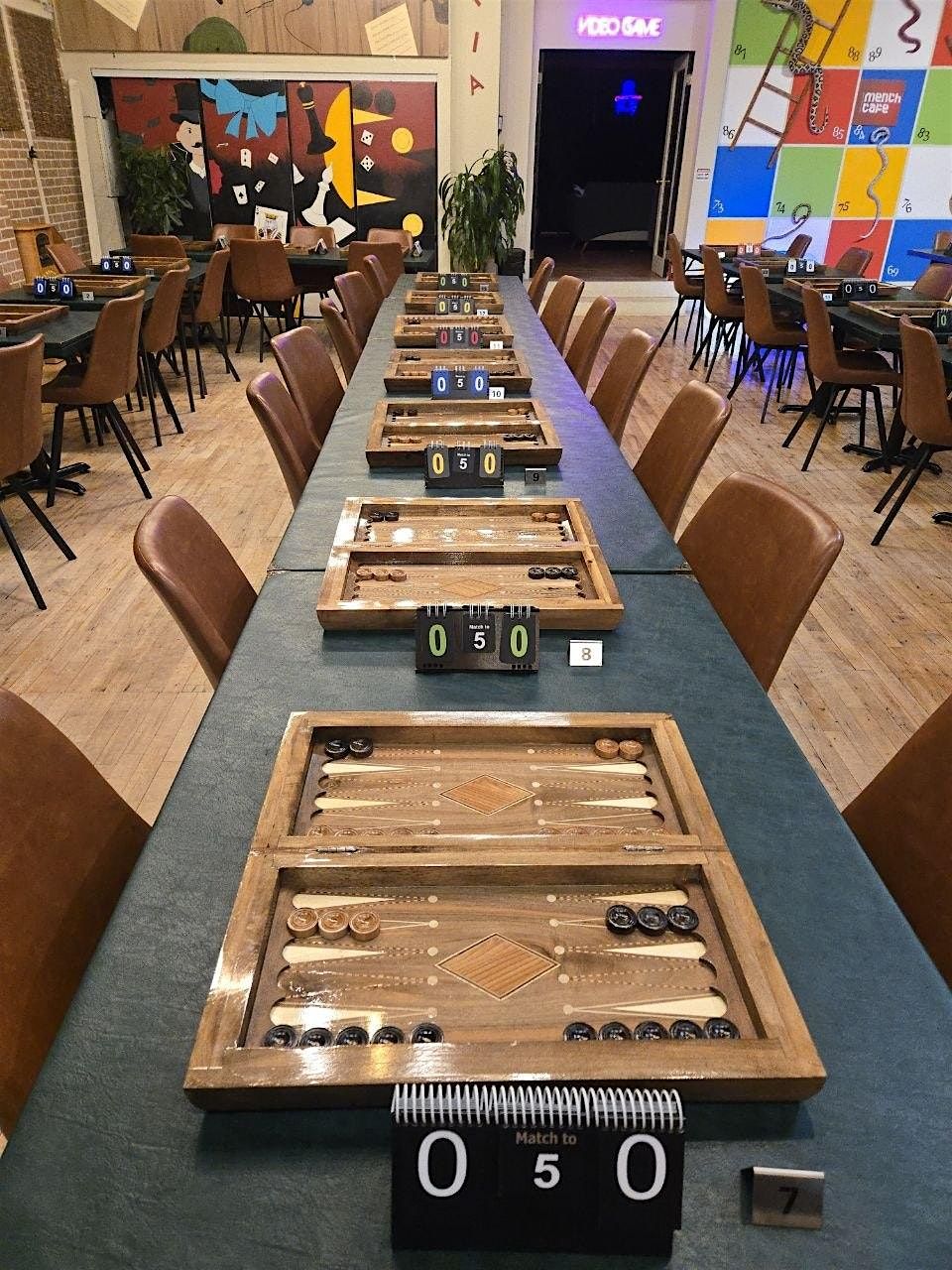 $1000 Prize pool, Backgammon Tournament. Mench Cafe May 17th.