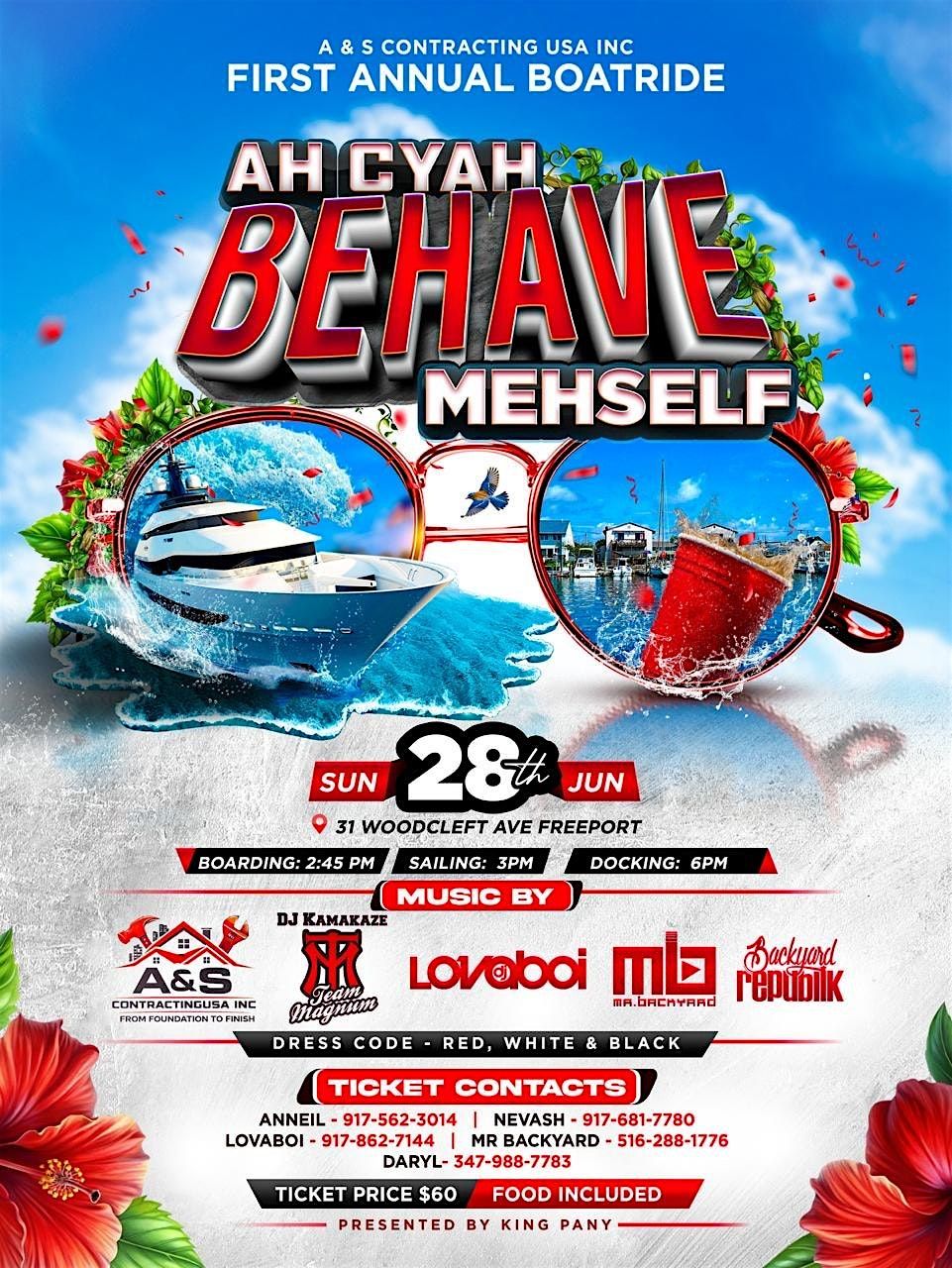 AH CYAH BEHAVE MEHSELF BOATRIDE