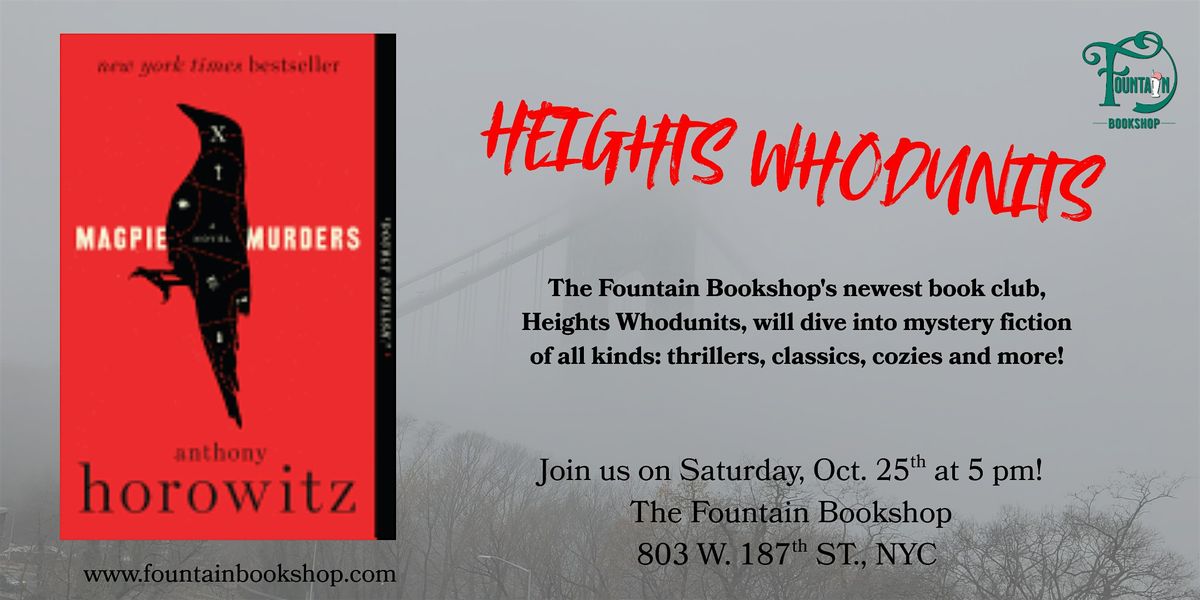 Heights Whodunits: Mystery Book Club