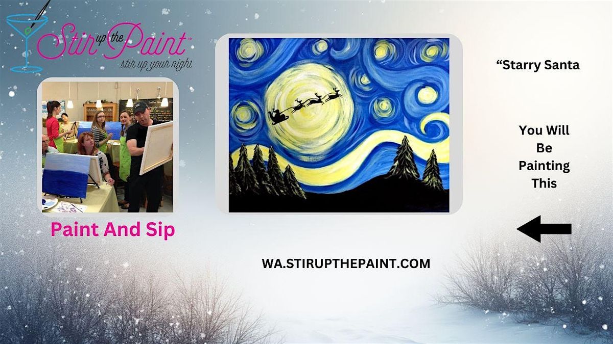 Seattle Paint and Sip, Paint Party, Paint Night With Stir Up The Paint
