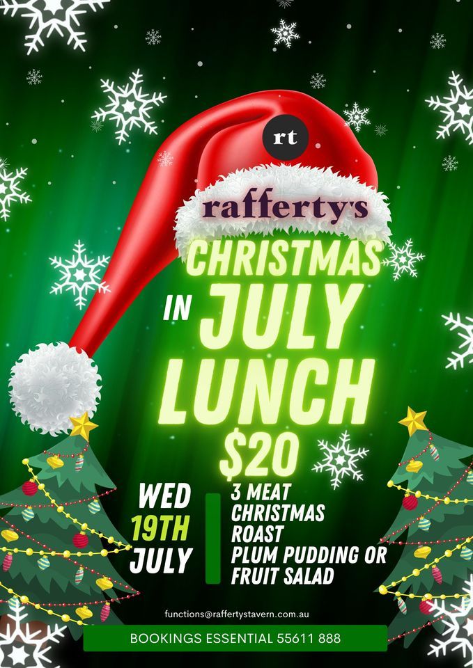 Christmas in July Lunch at Raffertys Tavern Rafferty's Tavern