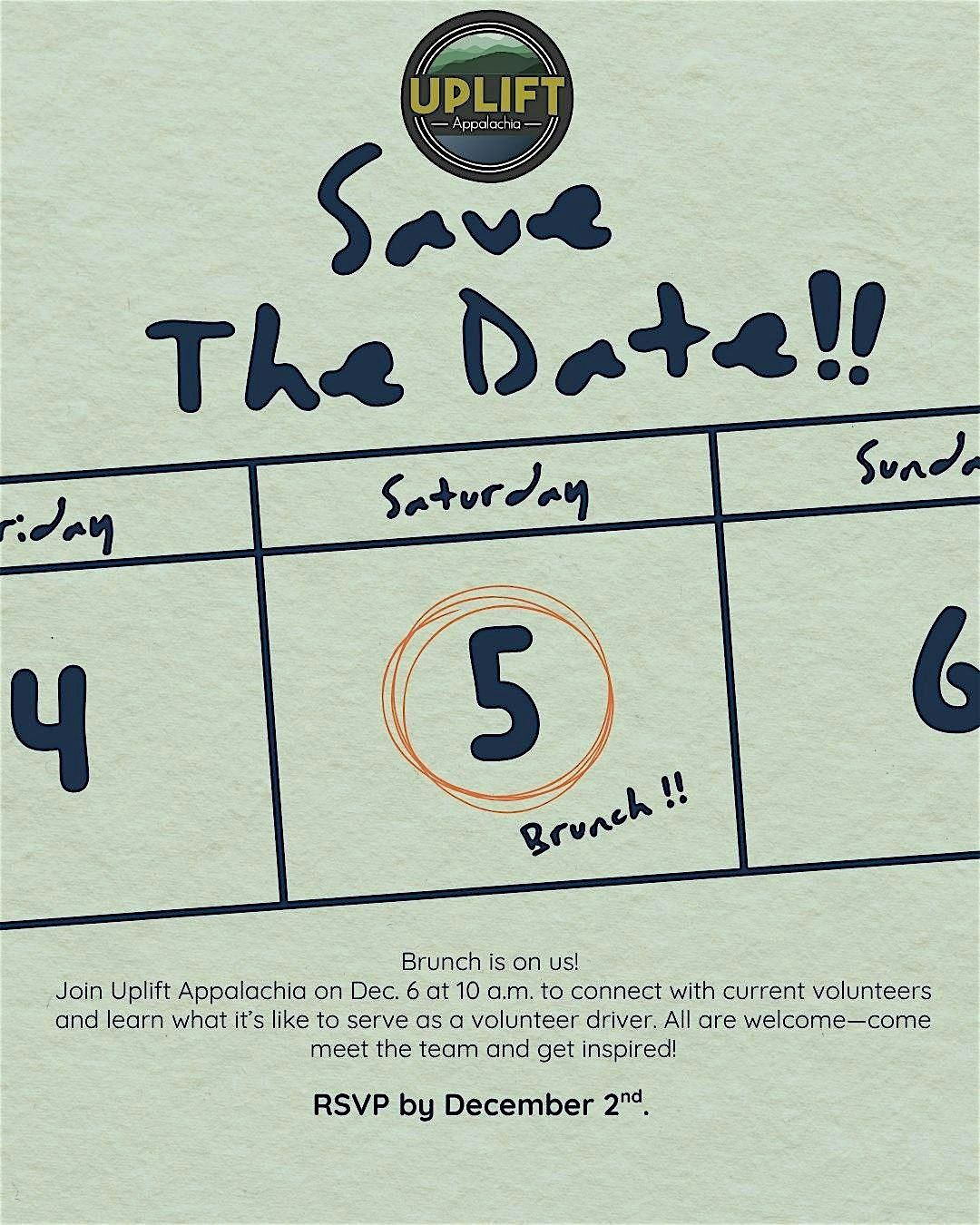 Uplift Appalachia Volunteer Brunch