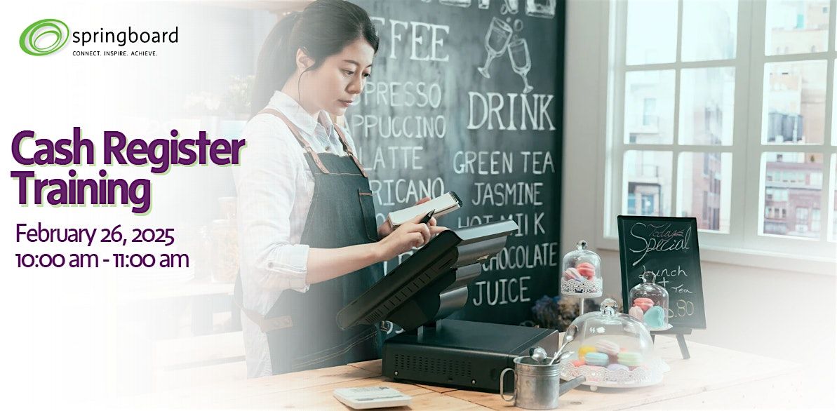 FREE Cash Register Training at Springboard Services, Toronto on 26th ...