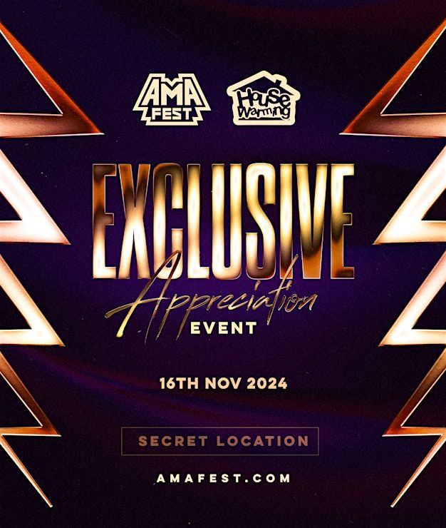 AMA FEST 2024 Exclusive Appreciation SECRET LOCATION, LONDON