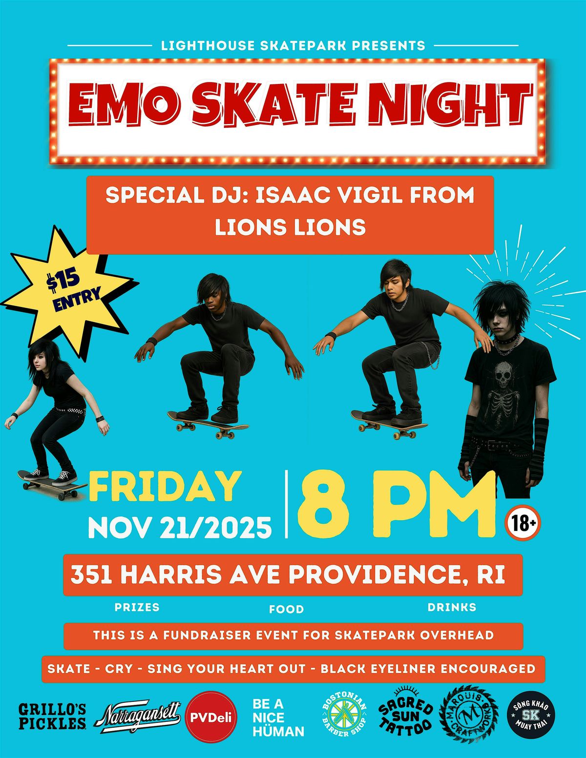 LIGHTHOUSE EMO SKATE NIGHT