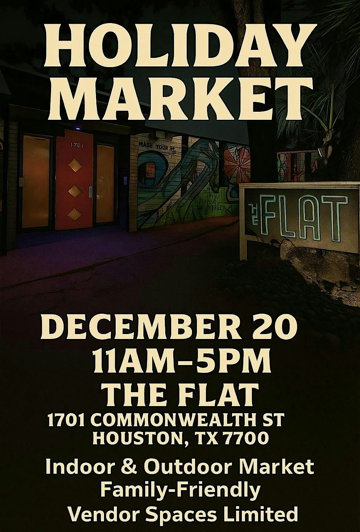 HOLIDAY MARKET at The Flat