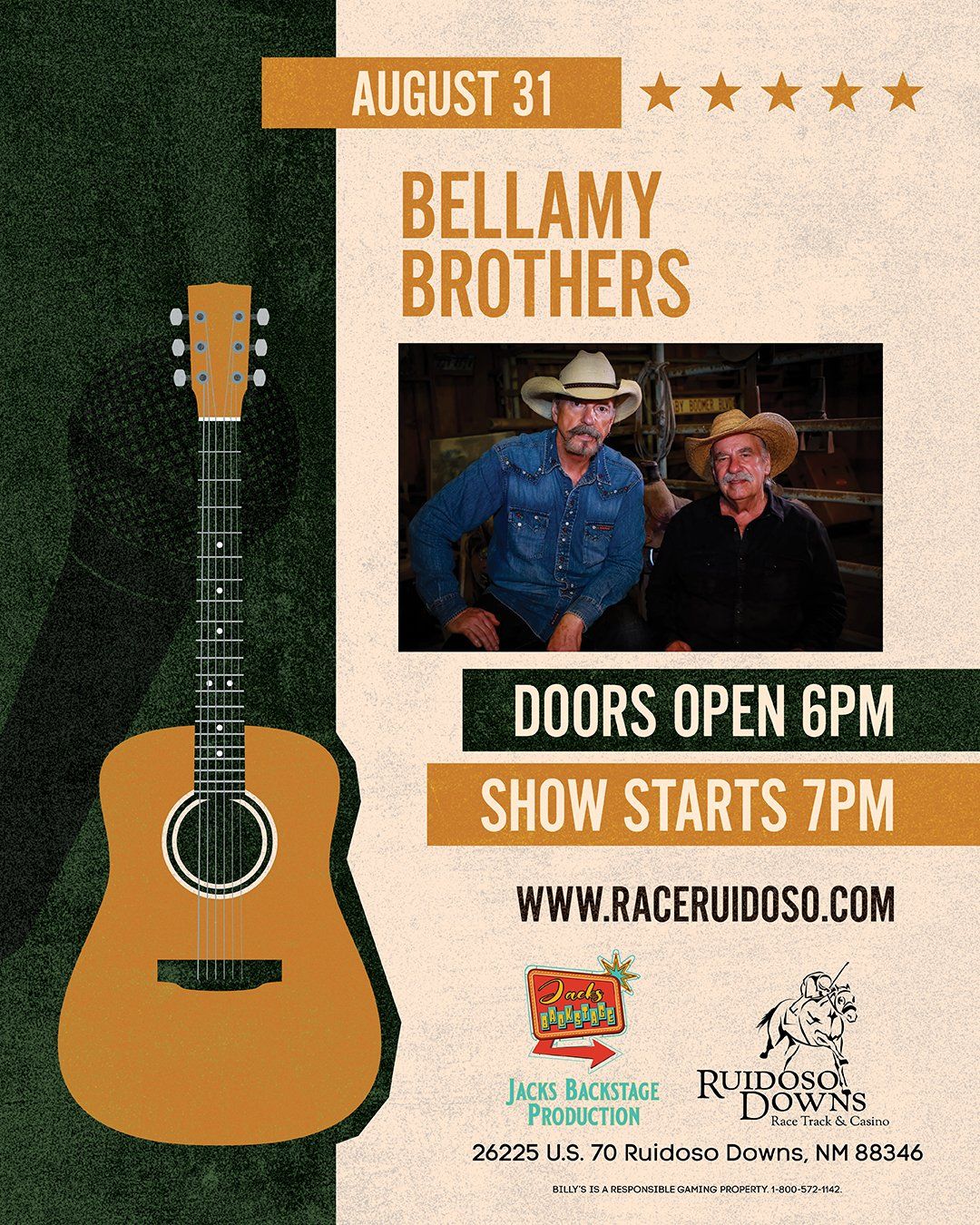 The Bellamy Brothers at Chuck Mathena Center