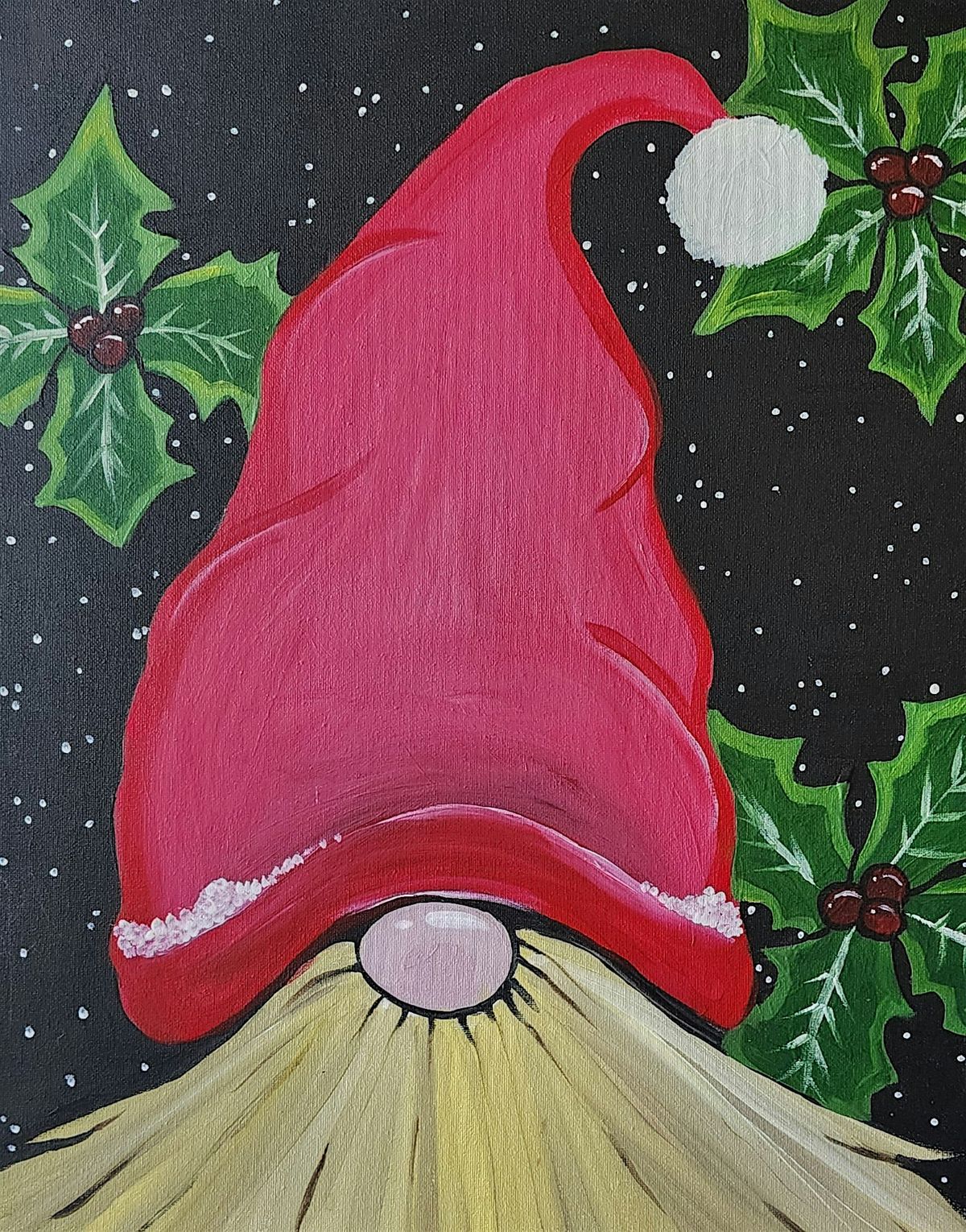 Christmas Gnome a fun Paint and Sip Night