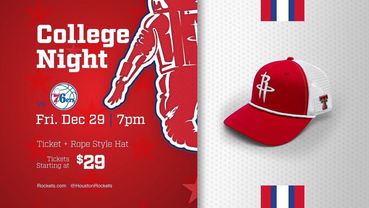 Houston Rockets at Philadelphia 76ers at Xfinity Mobile Arena