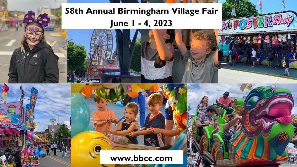 58th Annual Birmingham Village Fair Shain Park, Birmingham, MI June