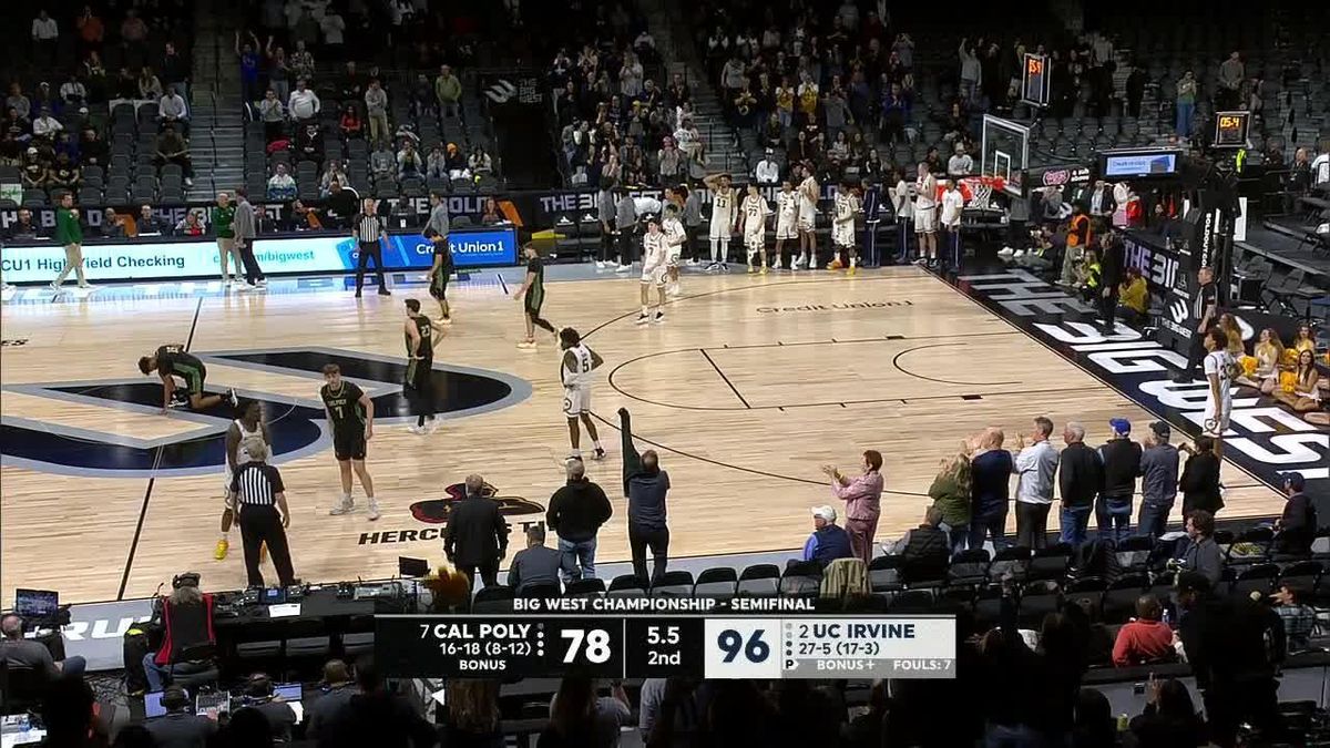 Cal Poly Mustangs at UC Irvine Anteaters Mens Basketball at Bren Events Center