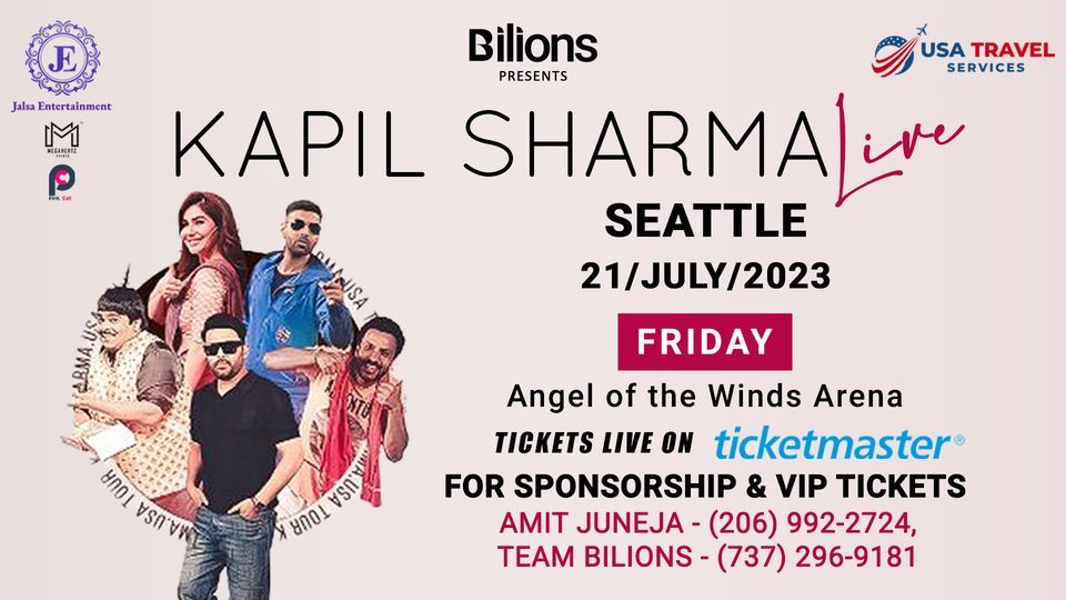 Kapil Sharma Live, Angel Of The Winds Arena, Seattle