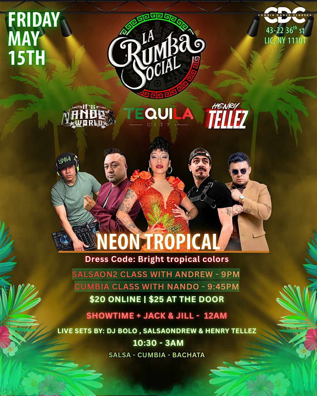 La Rumba Social: Neon Tropical