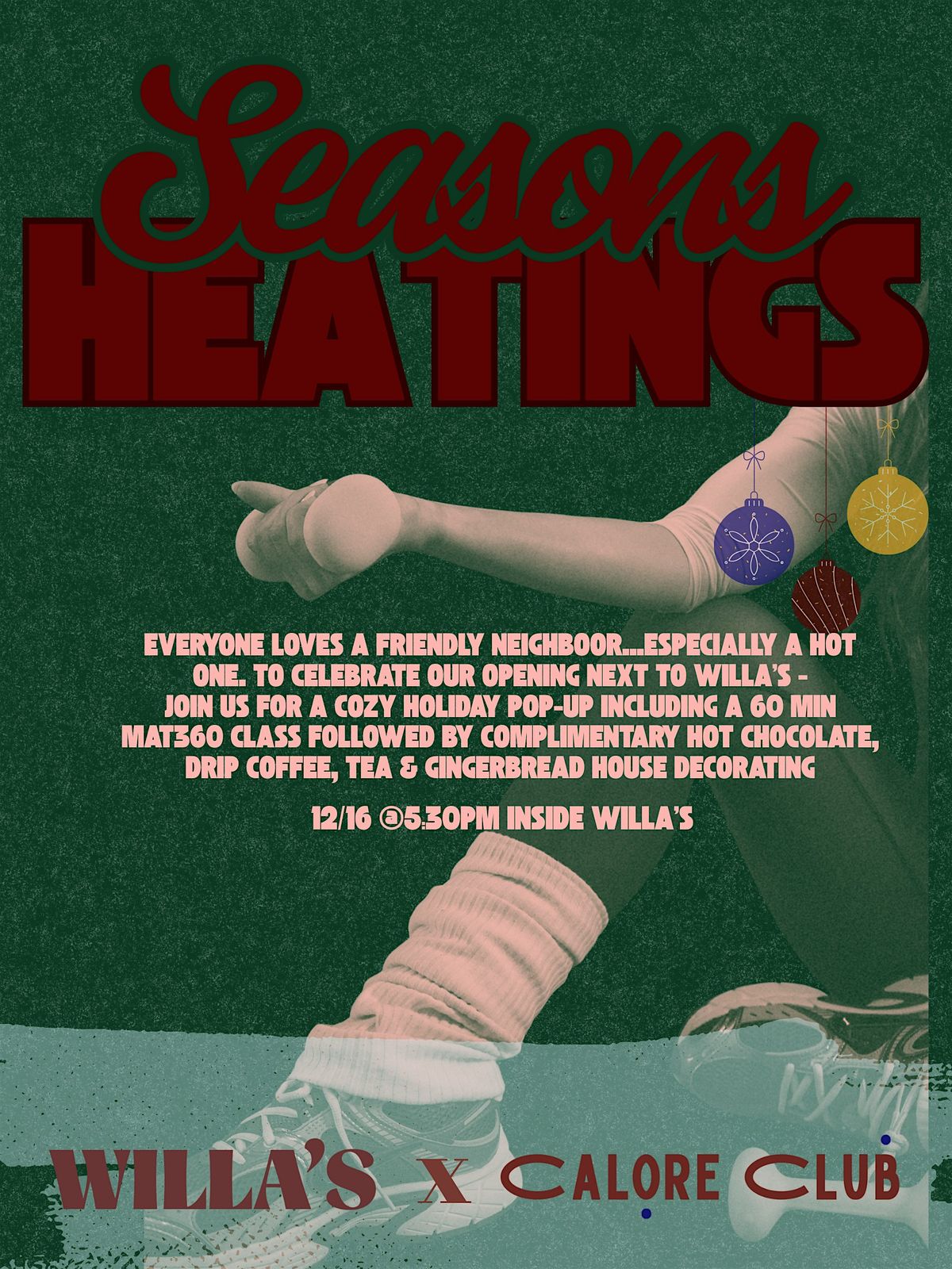 Calore Club X Willa's Holiday Pop-Up