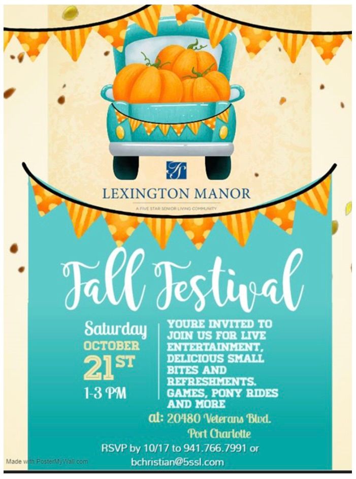 Fall Festival Lexington Manor, Port Charlotte, FL October 21, 2023