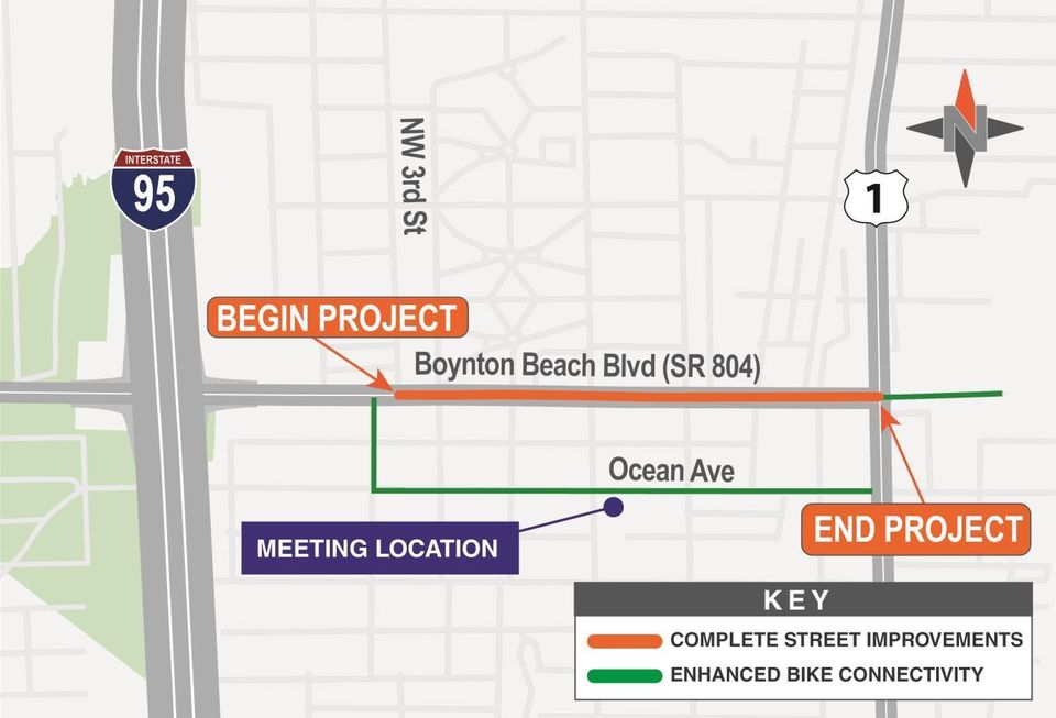 Boynton Beach Boulevard from NW 3rd Street to US 1/Federal Highway In