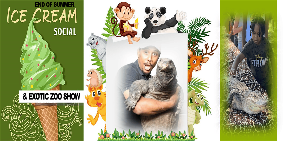 The Exotic Zoo & End of Summer Reading Ice cream Party