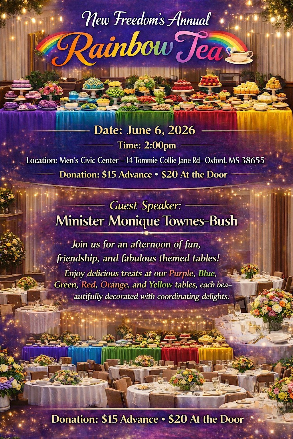 New Freedom\u2019s Annual Rainbow Tea