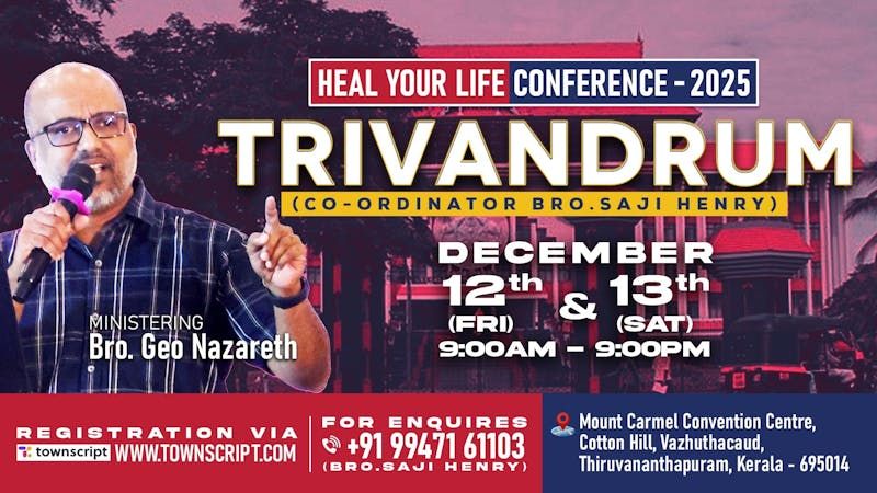 HEAL YOUR LIFE CONFERENCE 2025 - KERALA (Trivandrum)