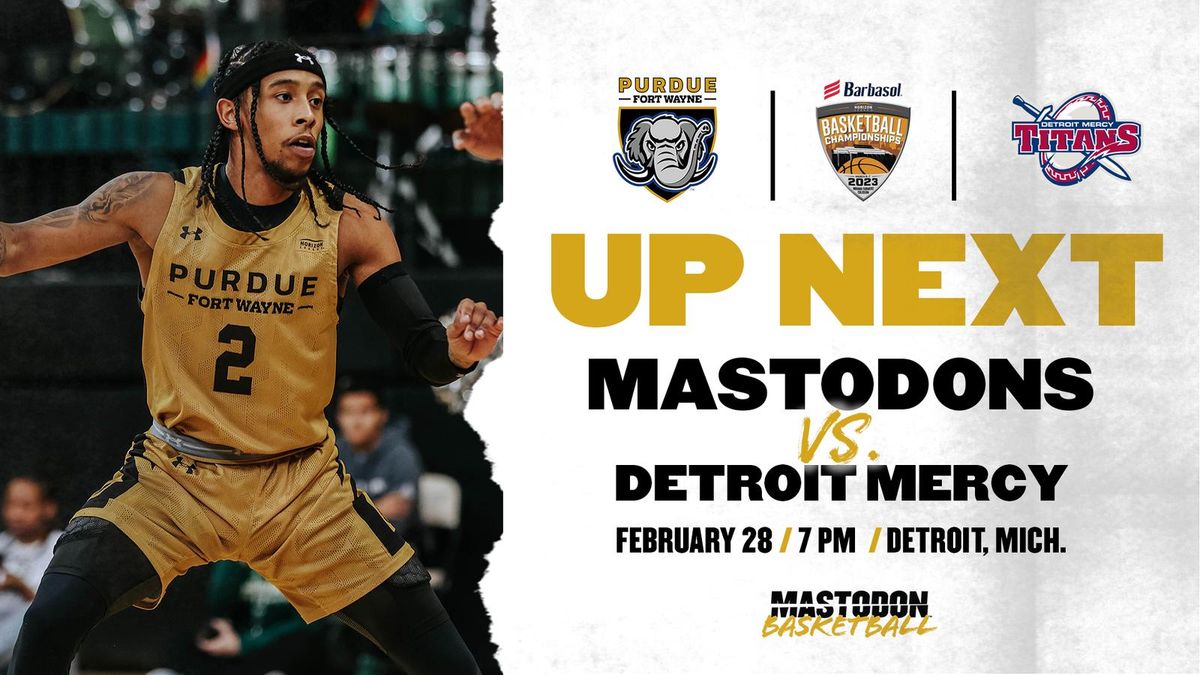 Detroit Mercy Titans at Purdue Fort Wayne Mastodons Mens Basketball