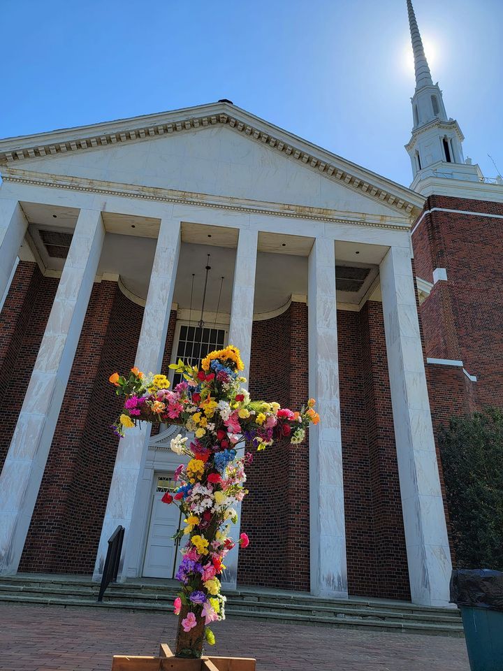 Flowering the Cross on Easter Sunday Asbury United Methodist Church