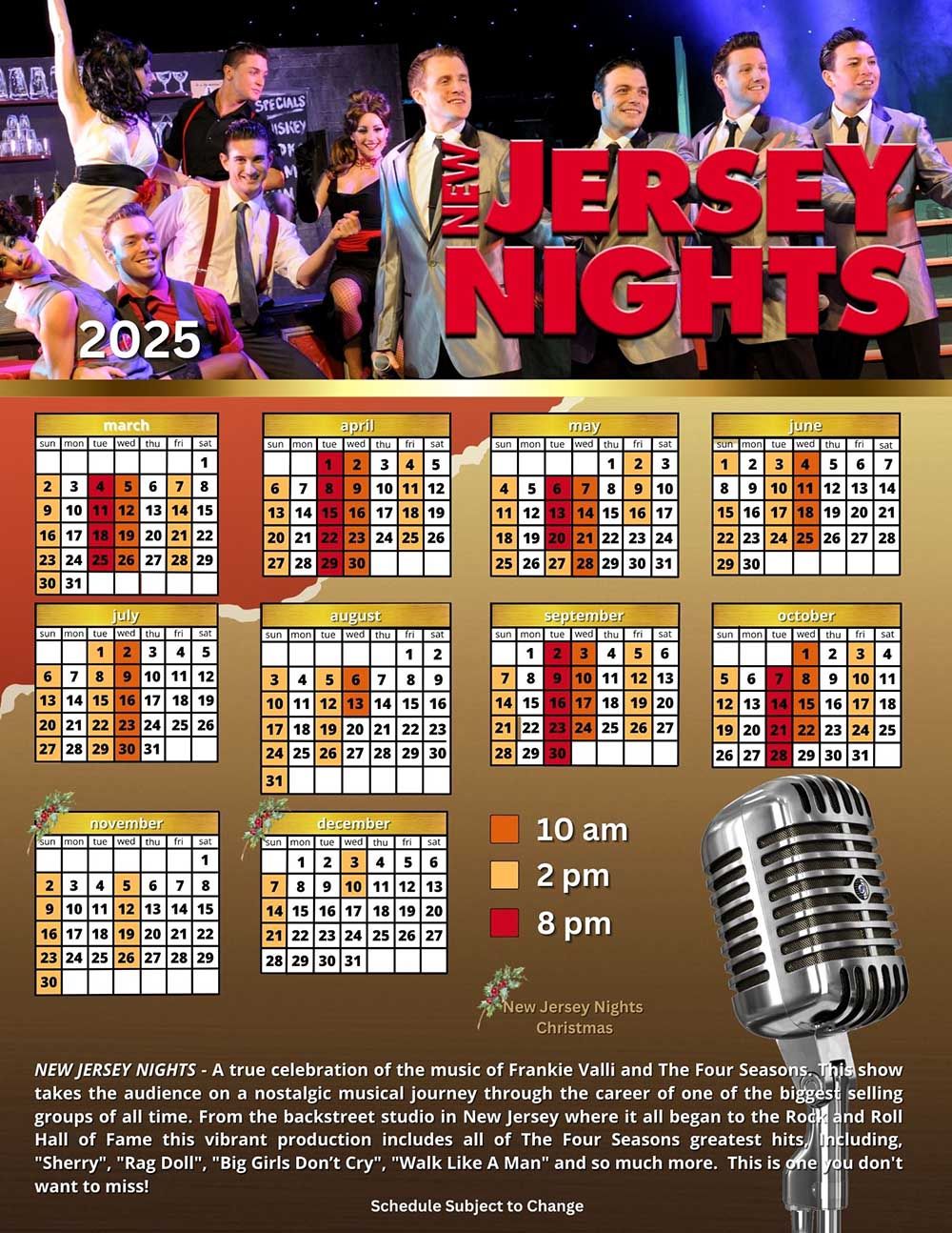 New Jersey Nights Show at King's Castle Theatre