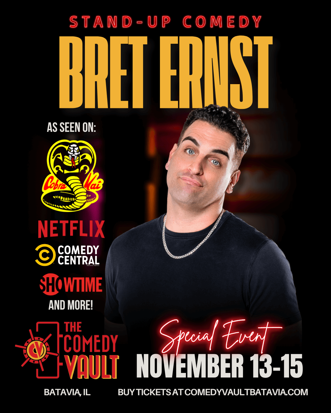Bret Ernst at Stress Factory Comedy Club - New Brunswick