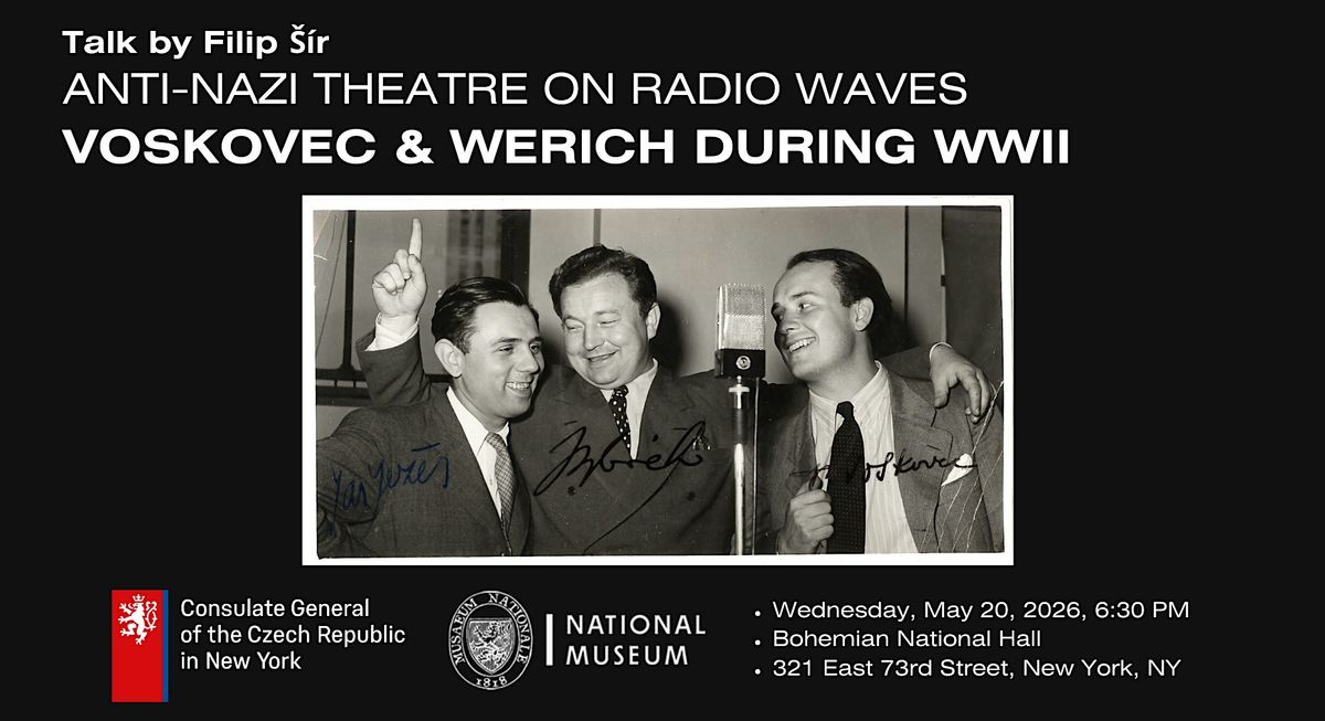 Voskovec & Werich during WWII - Talk by Filip \u0160\u00edr