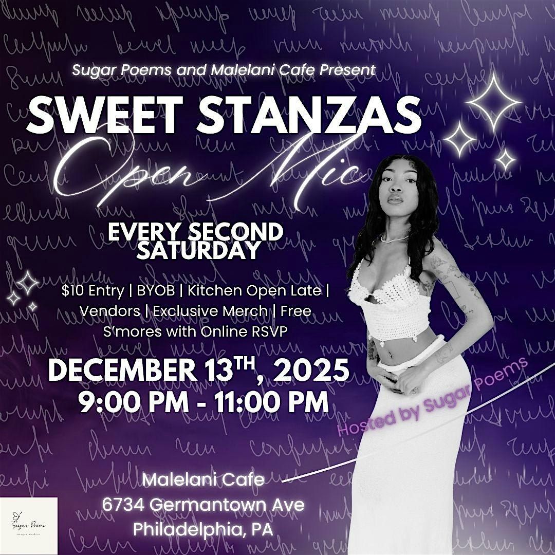 Sweet Stanzas Open Mic - December