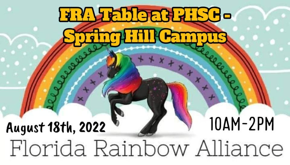 FRA Table at PHSC Spring Hill Campus 450 Beverly Ct, Spring Hill