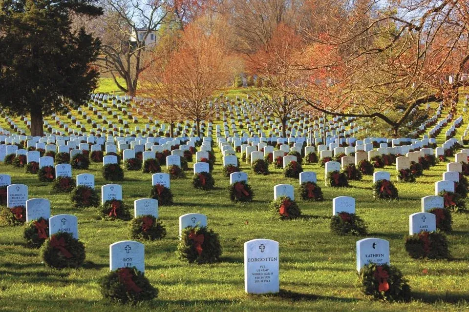 Christmas Wreath Placement; Alexandria National Cemetery; brunch afterward