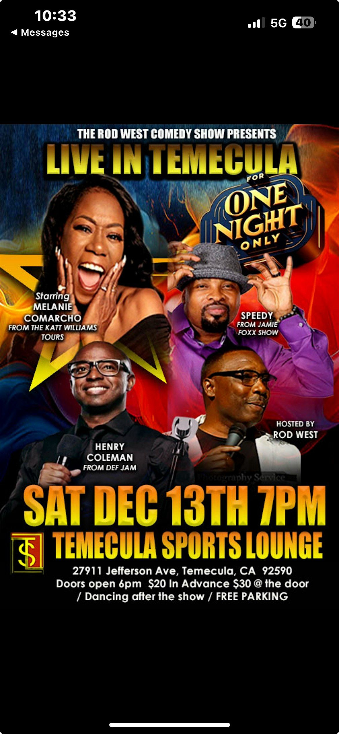 THE ROD WEST COMEDY SHOW