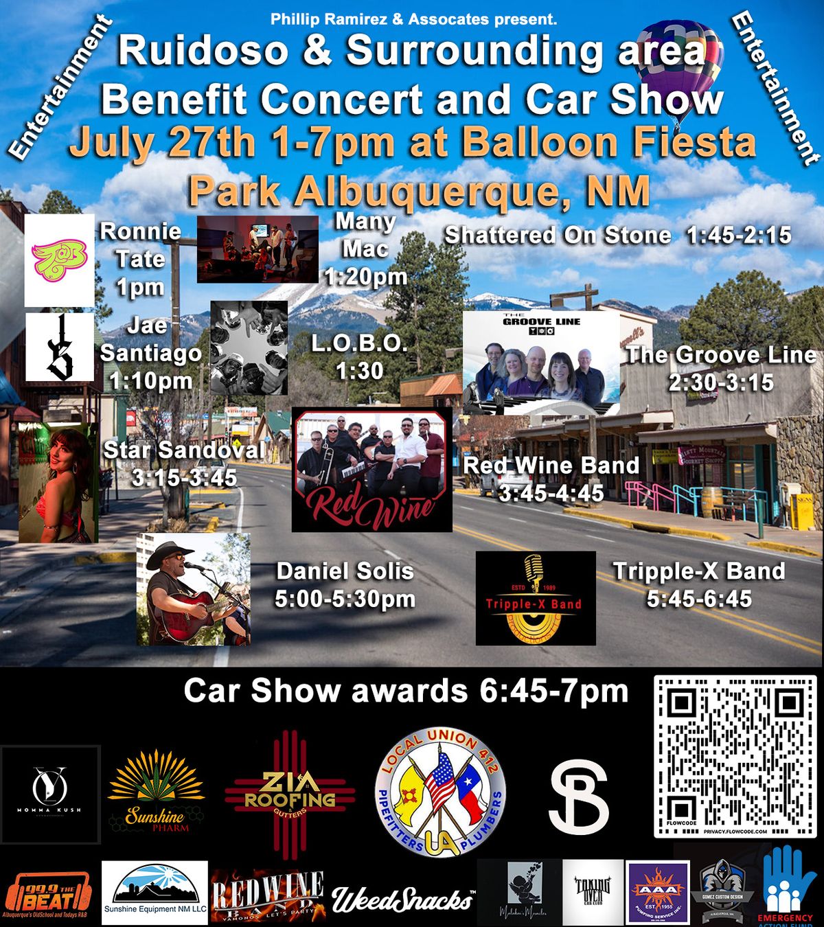 Ruidoso and surrounding area benefit concert and car show Balloon