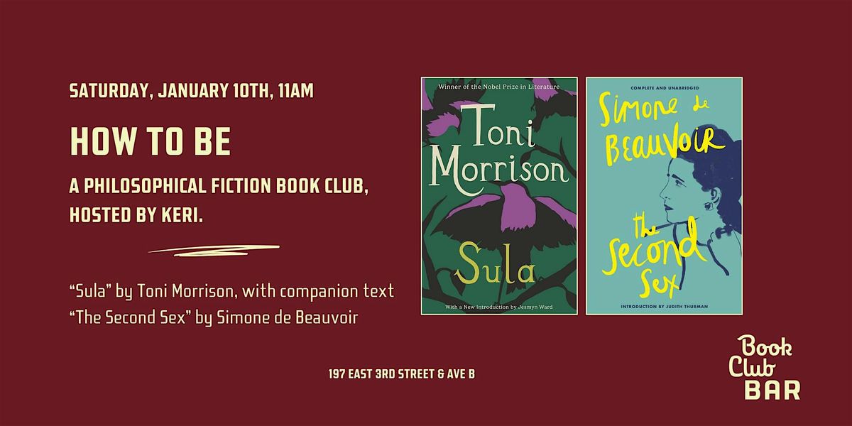 How to Be Book Club - "Sula" by Toni Morrison